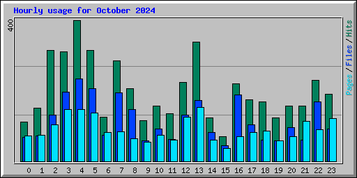 Hourly usage for October 2024